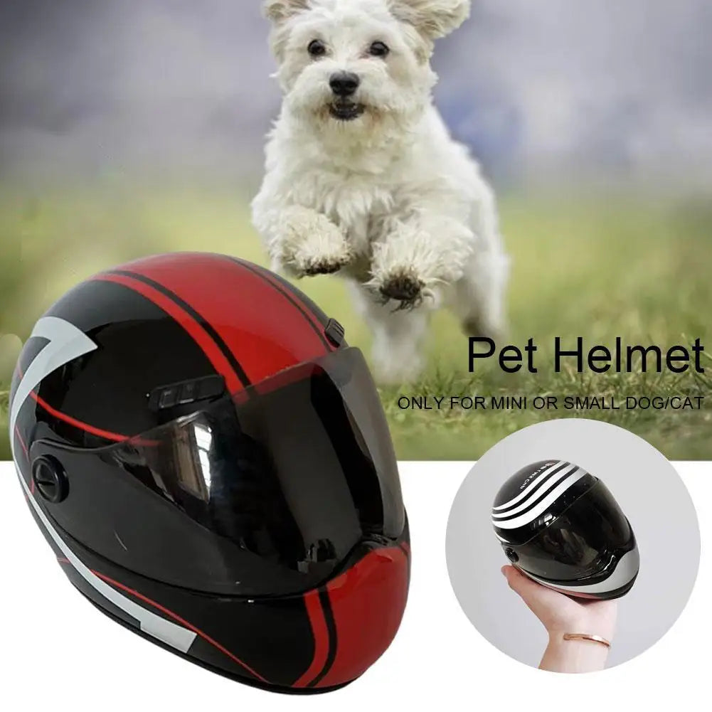 DIY Pet Helmets,Cat Helmet,Dog Helmet-Outdoor Mini Head Protecting Safe Hat,Pet Photo Props Accessorie,Mini Motorcycle Helmet