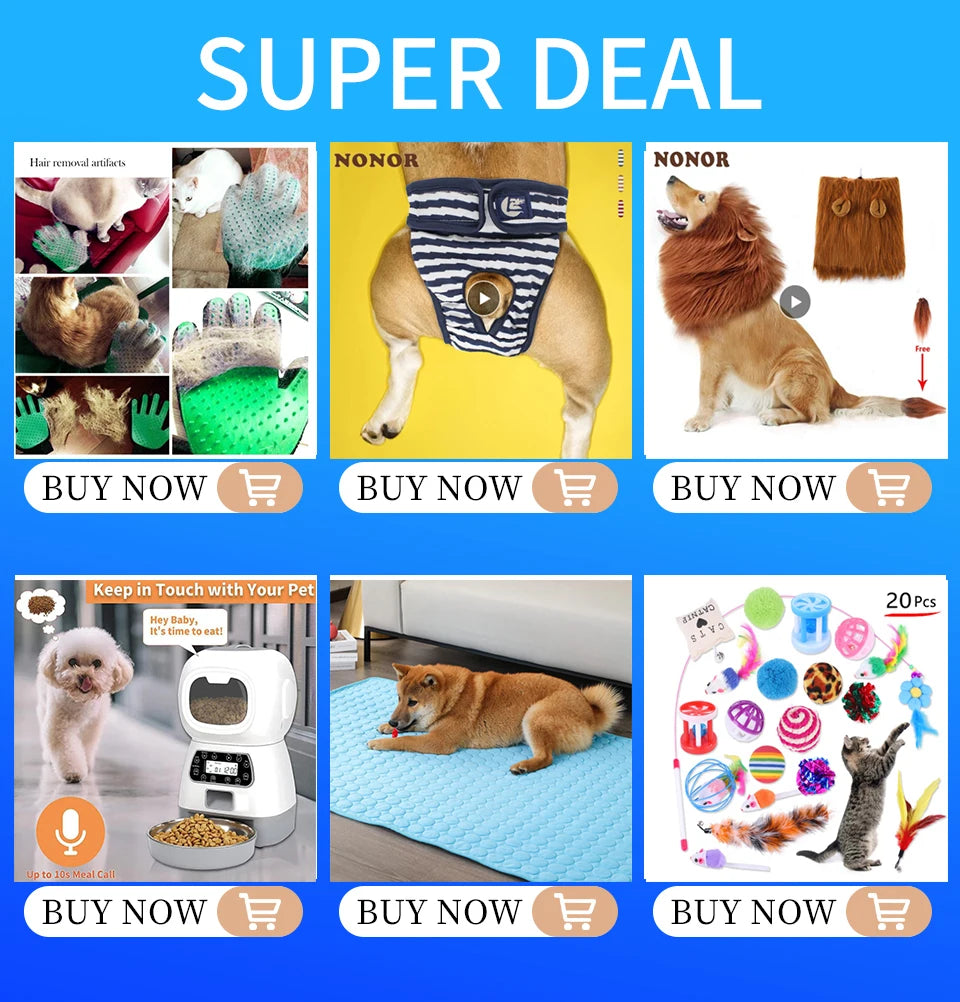 NONOR Dog Pet Grooming Glove Cat Brush Comb Deshedding Hair Gloves Dogs Bath Cleaning Supplies Animal Combs