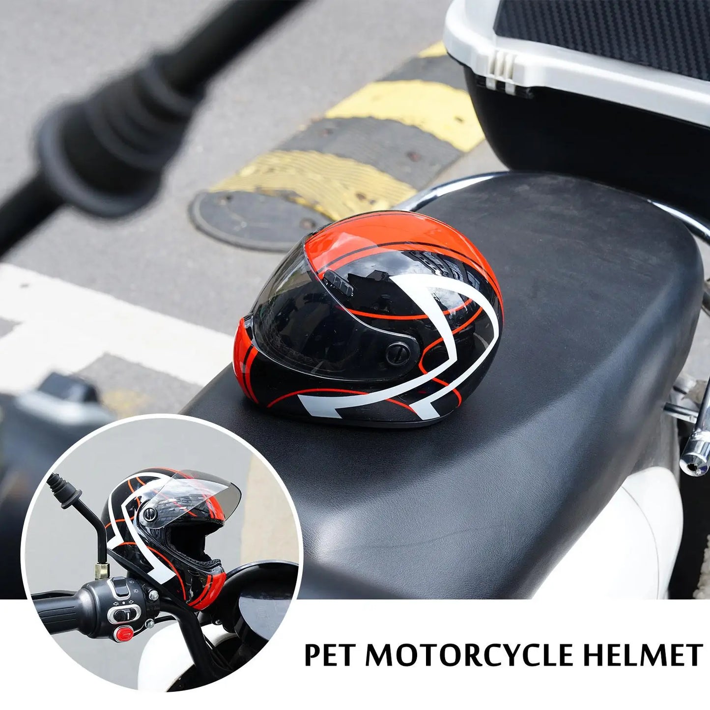 DIY Pet Helmets,Cat Helmet,Dog Helmet-Outdoor Mini Head Protecting Safe Hat,Pet Photo Props Accessorie,Mini Motorcycle Helmet