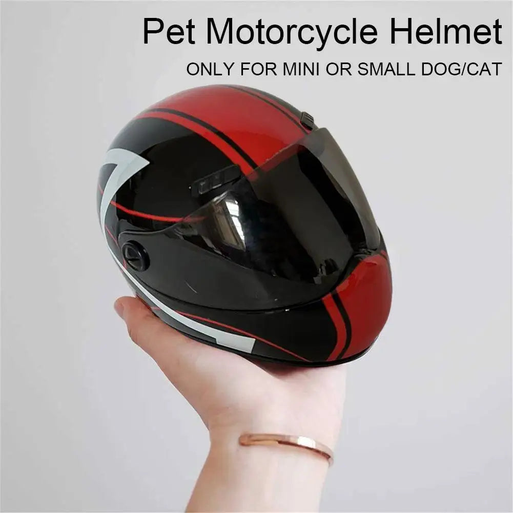 DIY Pet Helmets,Cat Helmet,Dog Helmet-Outdoor Mini Head Protecting Safe Hat,Pet Photo Props Accessorie,Mini Motorcycle Helmet