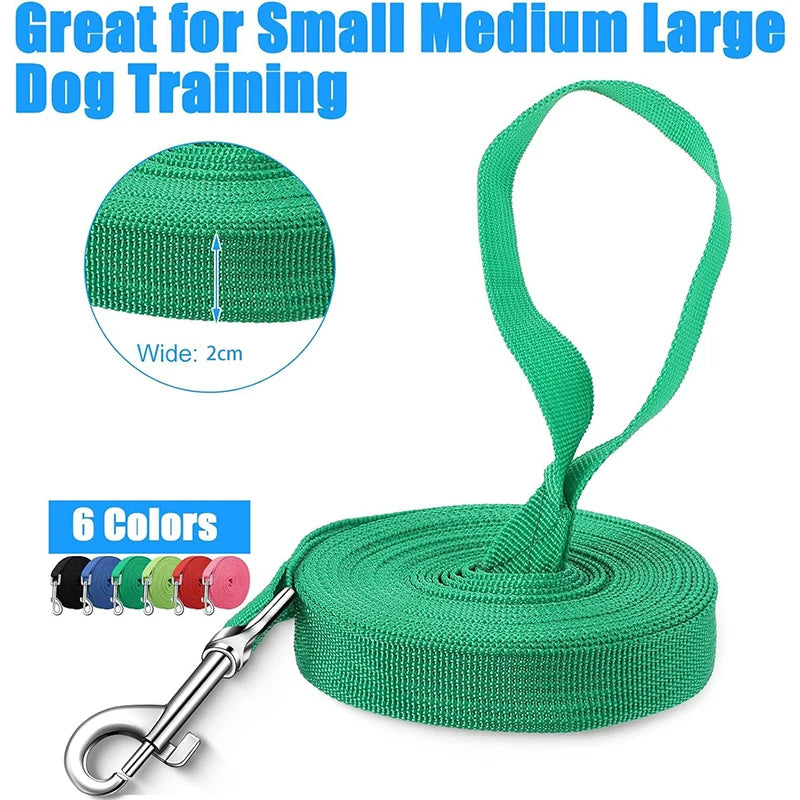 Nylon Dog Training Leashes Walking Pet Leash Long Lanyard Traction Rope for Small Large Dogs Lead Item