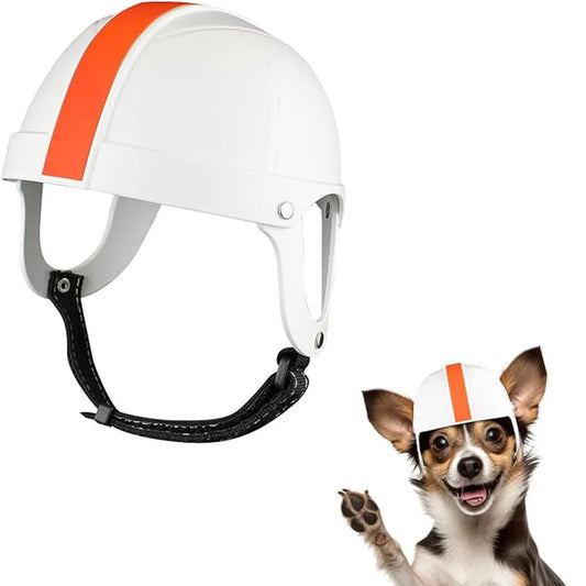 Dog Helmet Motorcycle Pet Helmet for Small Dog Cat Hard Safety Cap with Adjustable Belt Head Protection for Puppy Outdoor Riding