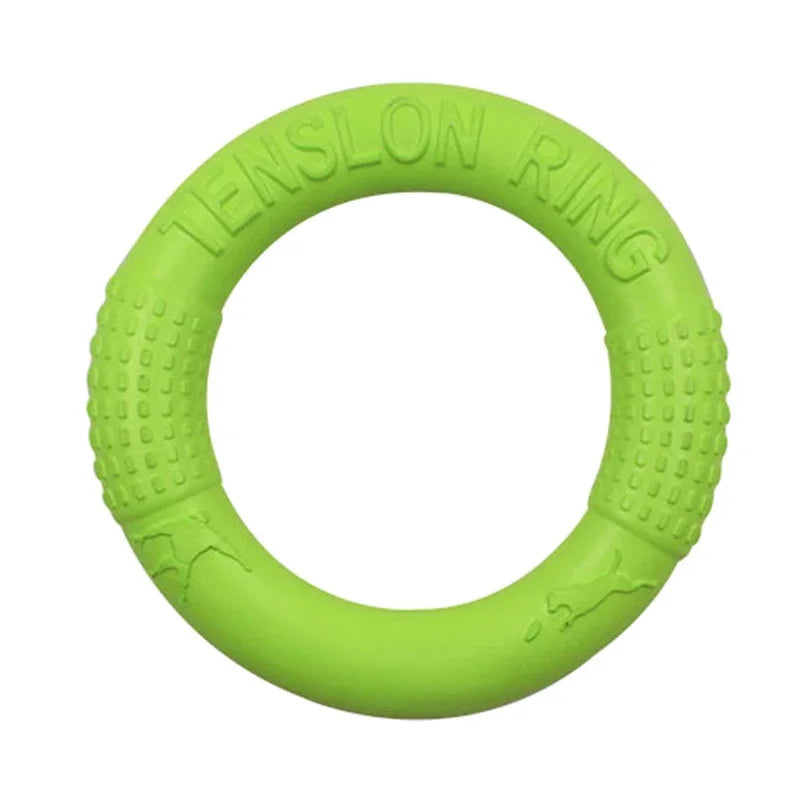 Floating Water Dog Toys Pet Flying Disk Training Ring Interactive Toy Puller Resistant Aggressive Chewing for Small Medium Dogs