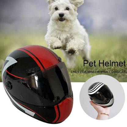 DIY Pet Helmets,Cat Helmet,Dog Helmet-Outdoor Mini Head Protecting Safe Hat,Pet Photo Props Accessorie,Mini Motorcycle Helmet