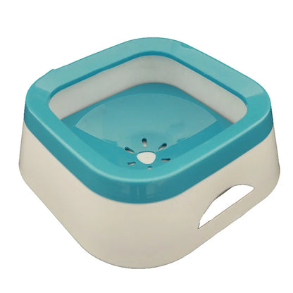 1L Dog Drinking Water Bowls 1000ml Floating Non-Wetting Mouth Cat Slow Anti-Overflow Water Feeding Dispenser Large Capacity