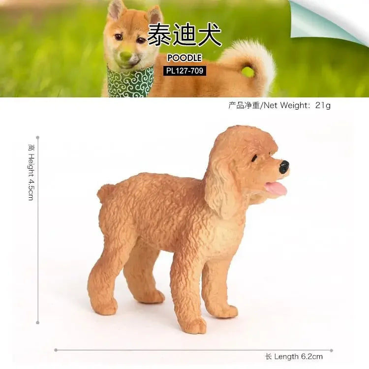 Realistic Dog Figurines for Kids - Including German Shepherd, Beagle, Teddy, Bull Terrier and More!