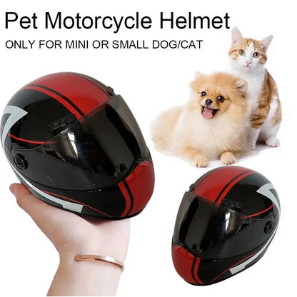 DIY Pet Helmets,Cat Helmet,Dog Helmet-Outdoor Mini Head Protecting Safe Hat,Pet Photo Props Accessorie,Mini Motorcycle Helmet
