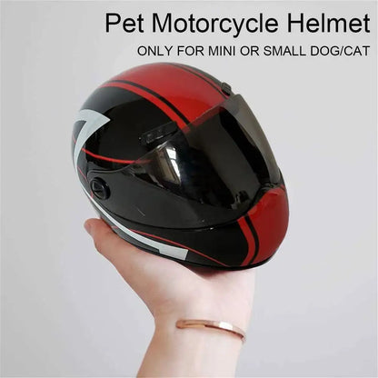 DIY Pet Helmets,Cat Helmet,Dog Helmet-Outdoor Mini Head Protecting Safe Hat,Pet Photo Props Accessorie,Mini Motorcycle Helmet
