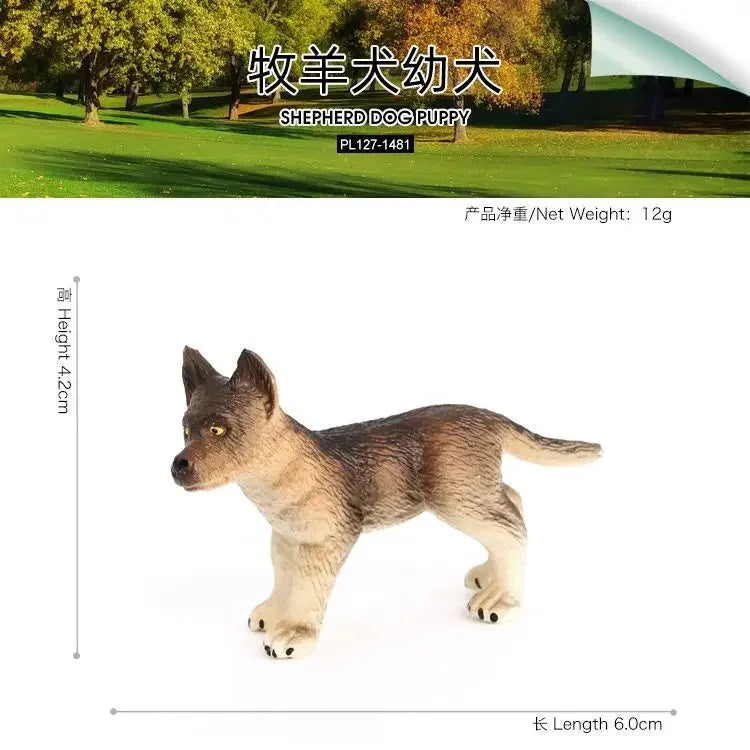 Realistic Dog Figurines for Kids - Including German Shepherd, Beagle, Teddy, Bull Terrier and More!