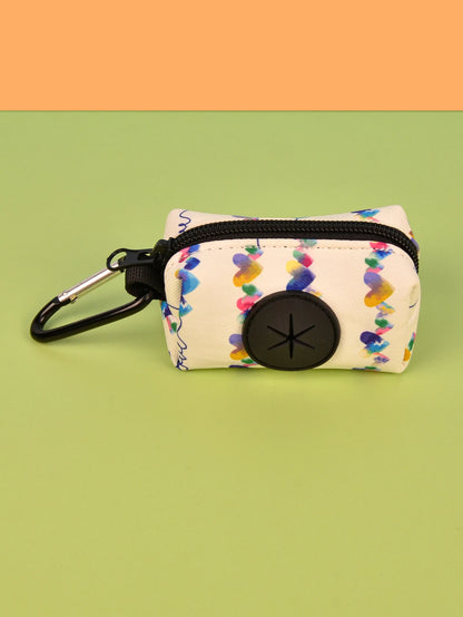 Rainbow Print Fashion Design Dog Poo Bag Holder For Dog Leash Attachment (Without Poo Bag And Leash)