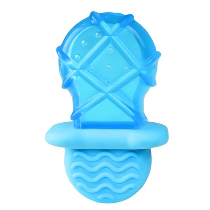 Summer Dog Toy Bite Resistant Pet Cooling Chew Toy Waterable Blue Dog Ice Cream Toy TPR Dog Frozen Molar Toy Teeth Cleaning