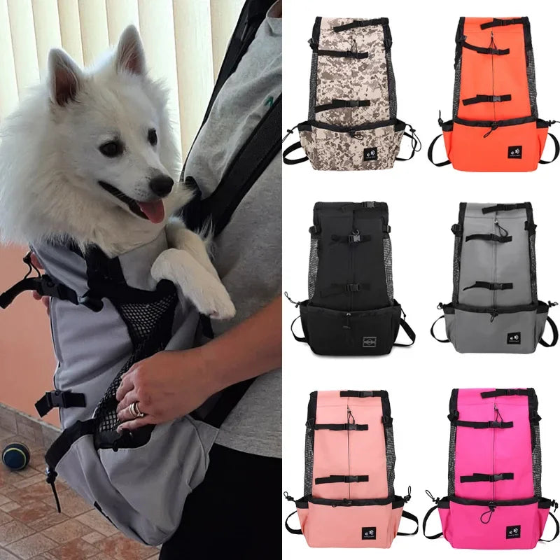 Strong Nylon Dog Carrier Backpack for Small Medium Dogs High Quality Breathable Cycling Backpack for Outdoor Travel Pet Supplies