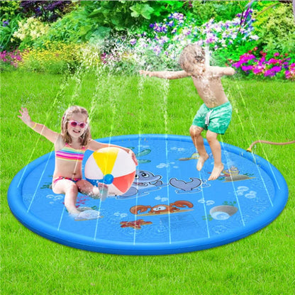 Water Playing Mat 1/1.5/1.7m Spray Pad Toy Pet Dog Swimming Pool Folding Bathing Pool Children Dog Outdoor