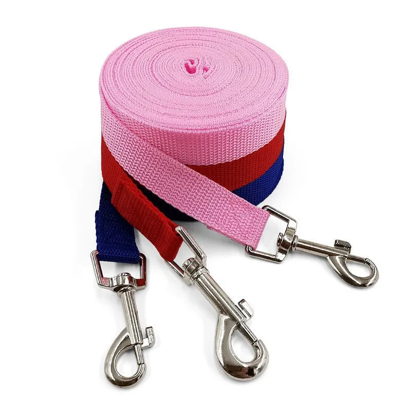 Nylon Dog Training Leashes Walking Pet Leash Long Lanyard Traction Rope for Small Large Dogs Lead Item