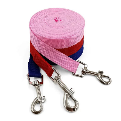 Nylon Dog Training Leashes Walking Pet Leash Long Lanyard Traction Rope for Small Large Dogs Lead Item