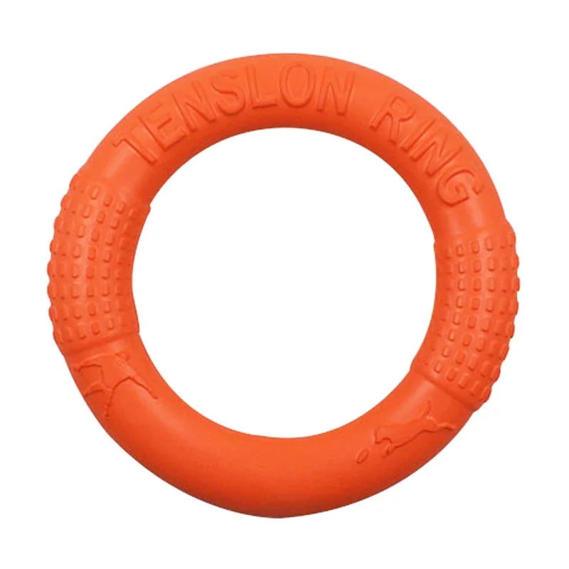 Floating Water Dog Toys Pet Flying Disk Training Ring Interactive Toy Puller Resistant Aggressive Chewing for Small Medium Dogs