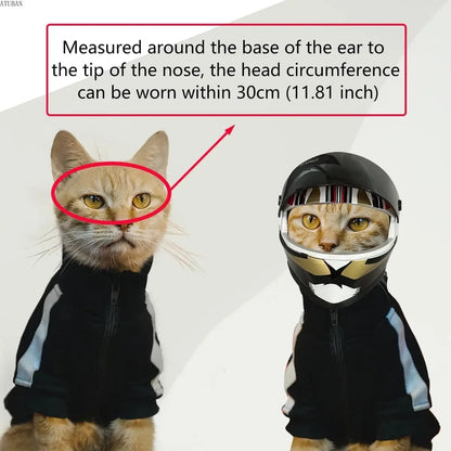 DIY Pet Helmets,Cat Helmet,Dog Helmet-Outdoor Mini Head Protecting Safe Hat,Pet Photo Props Accessorie,Mini Motorcycle Helmet
