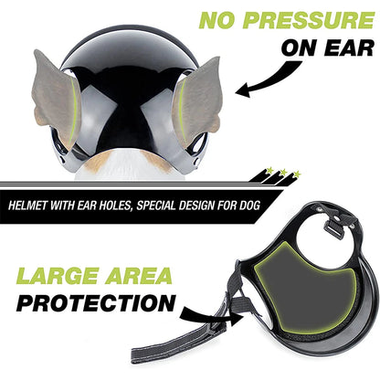 Pet Dog Helmet S/m Bicycle Motorcycle Helmet Pet Safety Dog Cat Helmet for Traveling Protection Head Pets Accessories Fashion