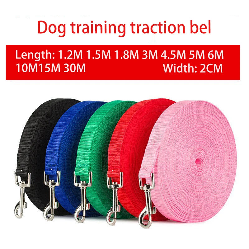 Nylon Dog Training Leashes Walking Pet Leash Long Lanyard Traction Rope for Small Large Dogs Lead Item