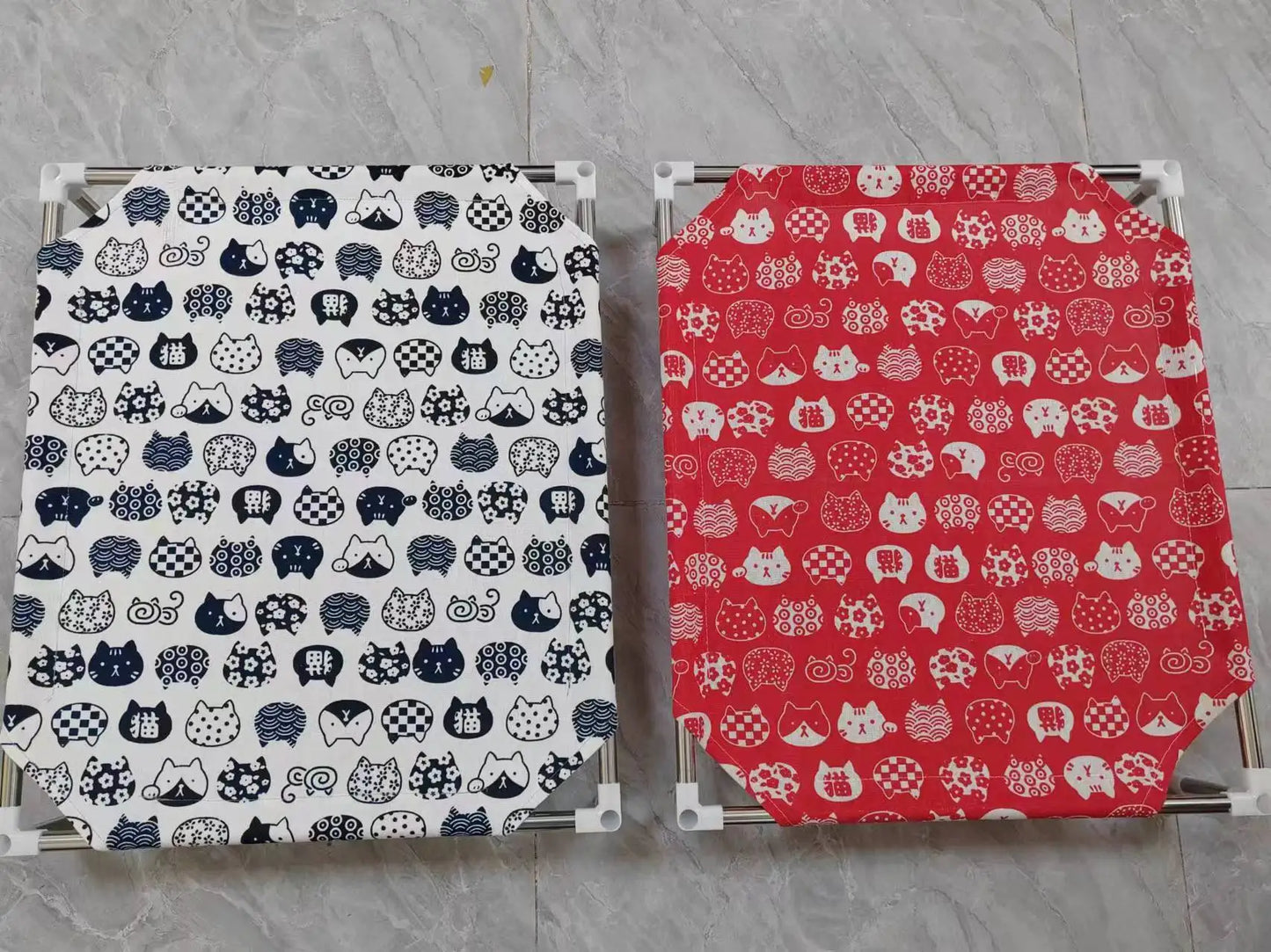 Pet Elevated Bed for Dogs bed Cat Folding Pet Camping Bed Cat House Portable Removable Four Seasons Dog Cat Bed Cats Accessories